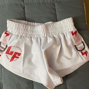LF white comfy shorts